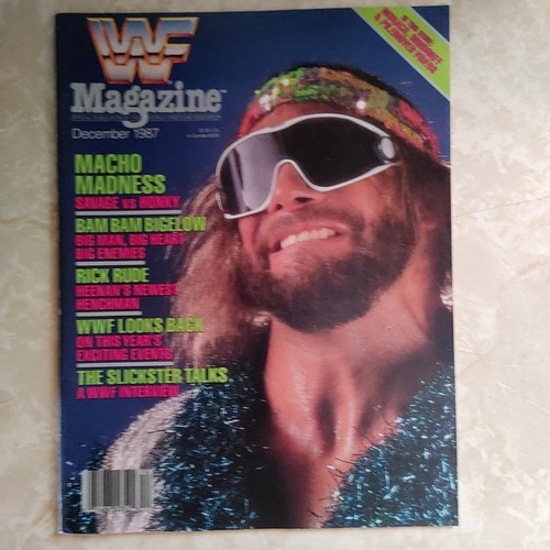 Vintage WWF Magazine December 1987 Macho Man Randy Savage Macho Madness WWE Mint