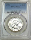 1950 P Franklin Half Dollar PCGS MS62 98% FBL Frosty White PQ New Holder #C342C