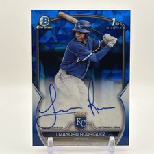 2023 Bowman Sapphire Edition Chrome Prospects Lizandro Rodriguez #BSPA-LR Auto