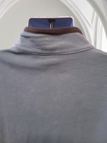 Columbia Sz XXL Lightweight Fleece Jacket, Blue/Gray, 1/3 Zip. - #30 - Picture 4 of 8