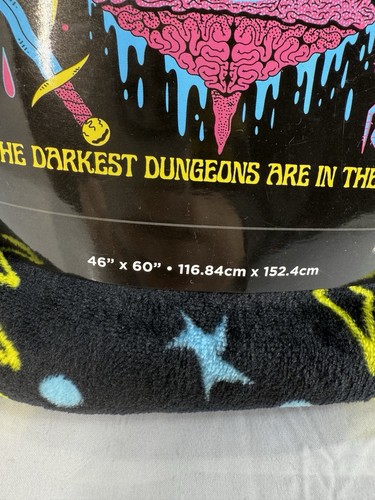 Wizard of Barge Dungeon Minded Blanket Fleece Throw 46x60 Wizard Of Barge - Picture 2 of 6