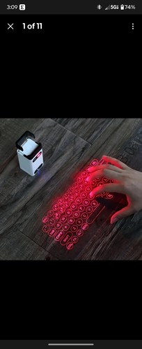 M1 Laser Projection Keyboard Bluetooth Virtual Keyboard - Picture 3 of 5