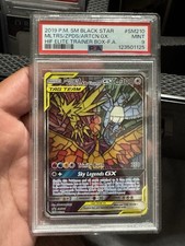 Hidden Fates PSA Moltres Zapdos Articuno GX  ETB Promo SM210 PSA 9 Mosaic Birds