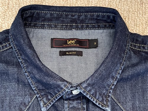 Lee Barstow Western Slim Fit Pearl Snap Jeanshemd M (L4596) - Bild 3 von 8