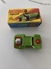Matchbox Lesney Superfast MB13 Lime Green, Red Pipes Flower Baja Buggy with Box