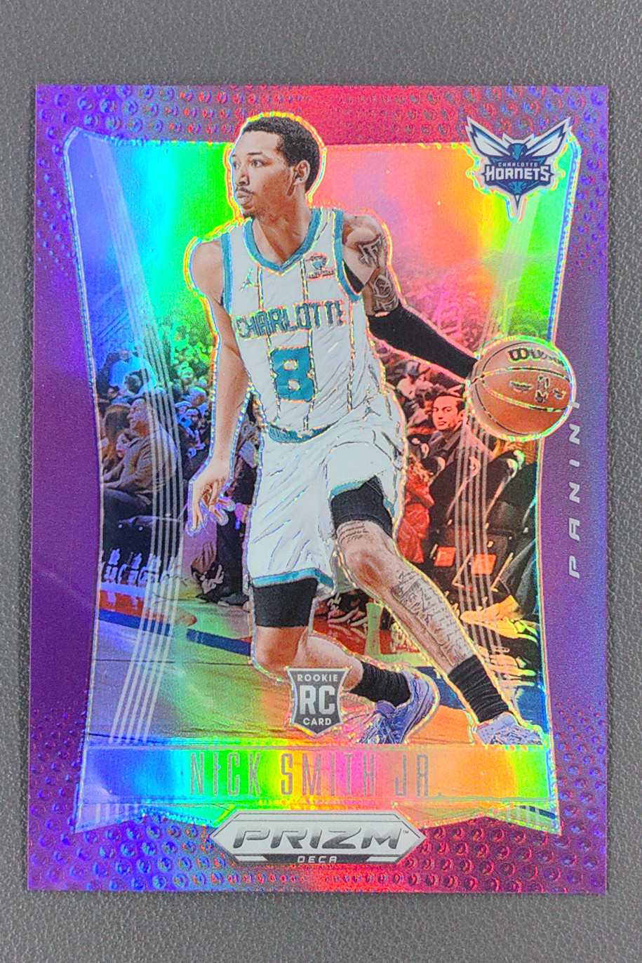 2023-24 Panini Prizm Deca Nick Smith Jr. Prizms Purple /99 #66 Hornets