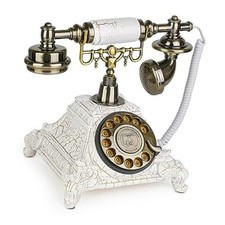 Antique Phone European Style Vintage Telephone Retro Landline Telephones White