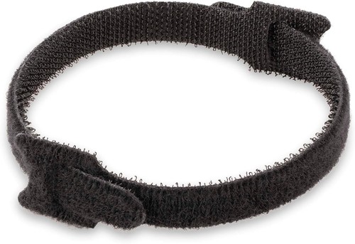 StarTech.com 6in Hook and Loop Cable Ties - 50 Pack - Black - Reusable Cable Str - Photo 4/8