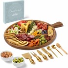 Charcuterie Board Set - Round Acacia Cheese Tray