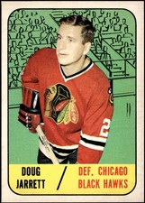 1967-68 Topps Hockey Doug Jarrett #112 Chicago Blackhawks
