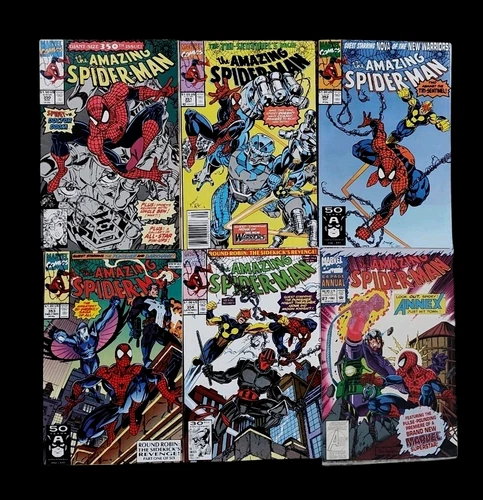 Amazing Spider-Man Marvel Comics #350-354 (1991) Annual #27 (1993) Lot of 6