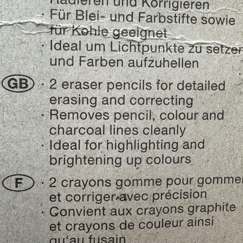 NEW 2-Pack FABER-CASTELL Perfection 7056 Eraser Pencils Detailed Erasing Germany - Picture 4 of 5