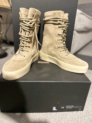 YEEZY Season 2 Crepe Boots Cremino Beige Suede KW1015.004 EU 38 New w/ Box