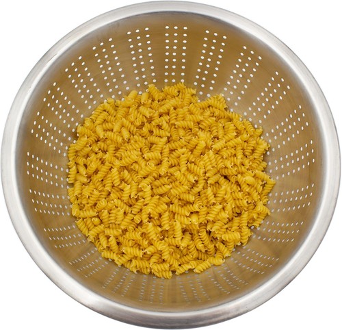 Edelstahl Nudelsieb Griffleiste Standfuß, ∅ 27,5 cm, spülmaschfest, Seiher, Sieb - Bild 3 von 5