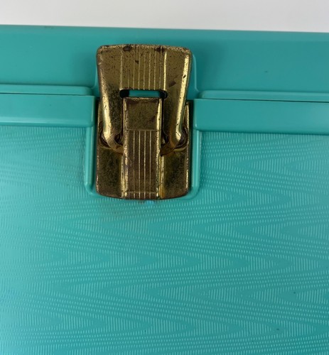 Box Wilson Mfg Corp Wil-Hold Sewing Box Teal Plastic Metal Latch *NO TRAY - Picture 9 of 13