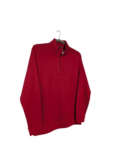 Cutter & Buck Men's Big and Tall Size Large Long Sleeve Pima Decatur Half-Zip - Picture 8 of 11