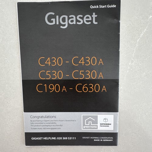 Gigaset C630H Cordless Phone With Answering Machine - Triple - Photo 7/8