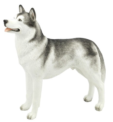 #ad Siberian Husky Polystone Figurine Home Decorative Collectible $23.00
