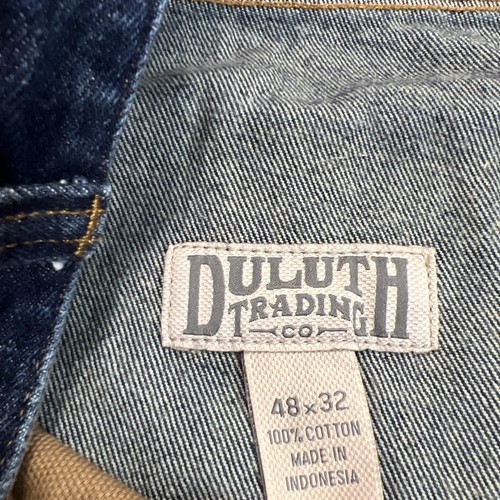 Duluth Trading Co Jeans Mens 42 Ballroom Relaxed Fit Dark Wash Act* 48x31 86069 - Picture 2 of 16