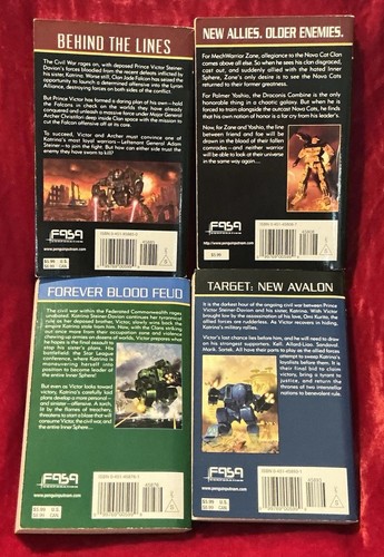 LOT OF BATTLETECH NOVELS OPERATION AUDACITY PATH TO GLORY STORMS OF FATE ENDGAME - Picture 2 of 4