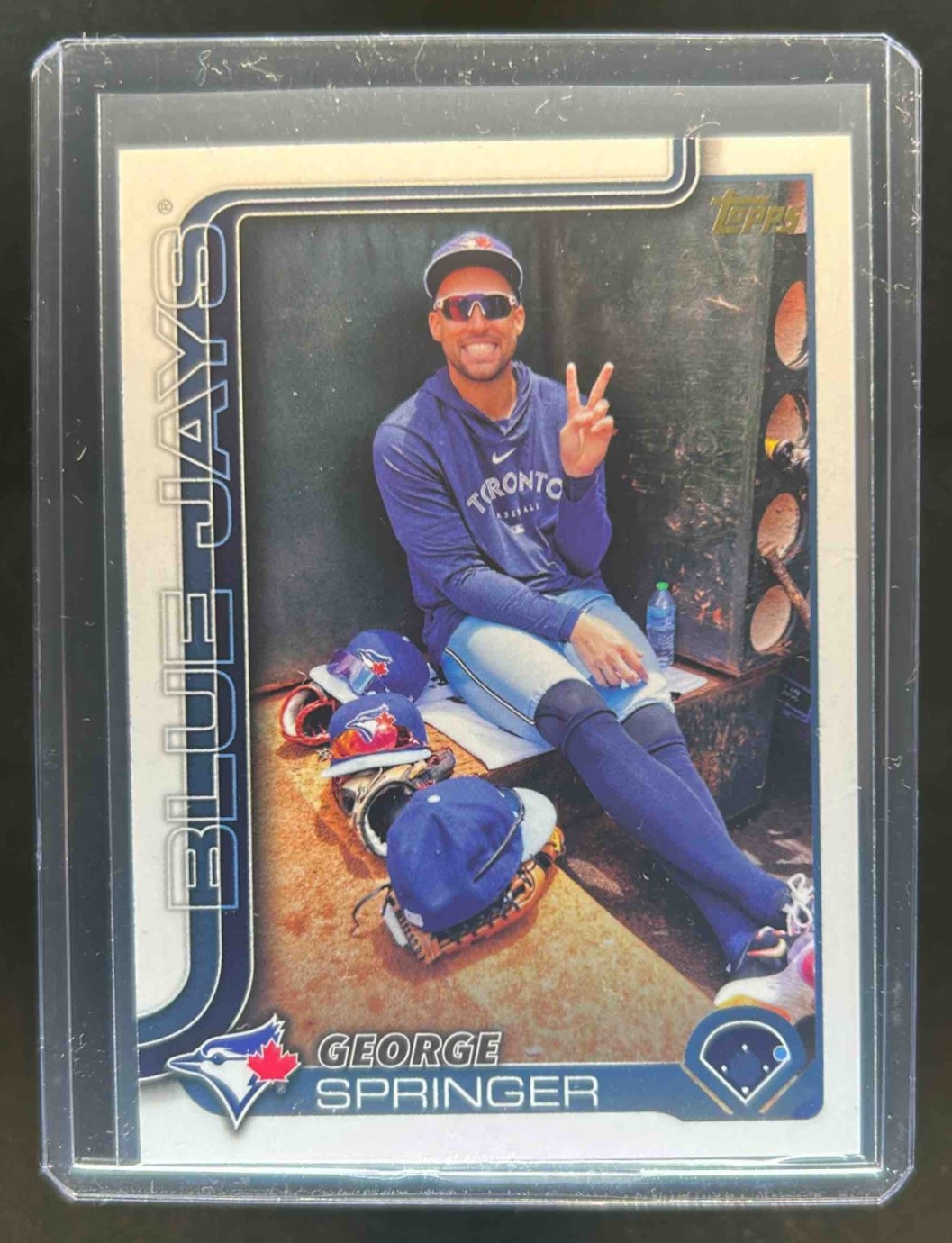 2025 Topps George Springer Golden Mirror Variation SSP #82 Blue Jays