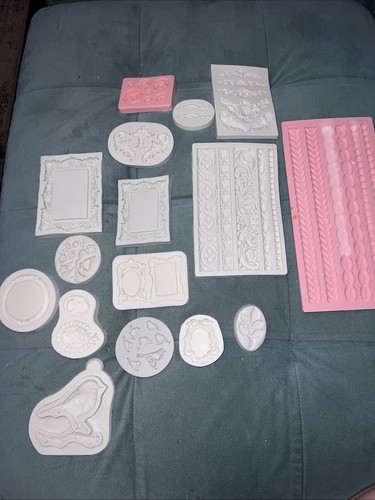 Lot Silicone Flexible Molds Polymer Clay Fondant