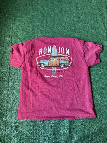 Ron Jon Surf Shop Red T-Shirt Cocoa Beach Florida Car Graphic Tee XXL Beach Tee - Picture 2 of 6