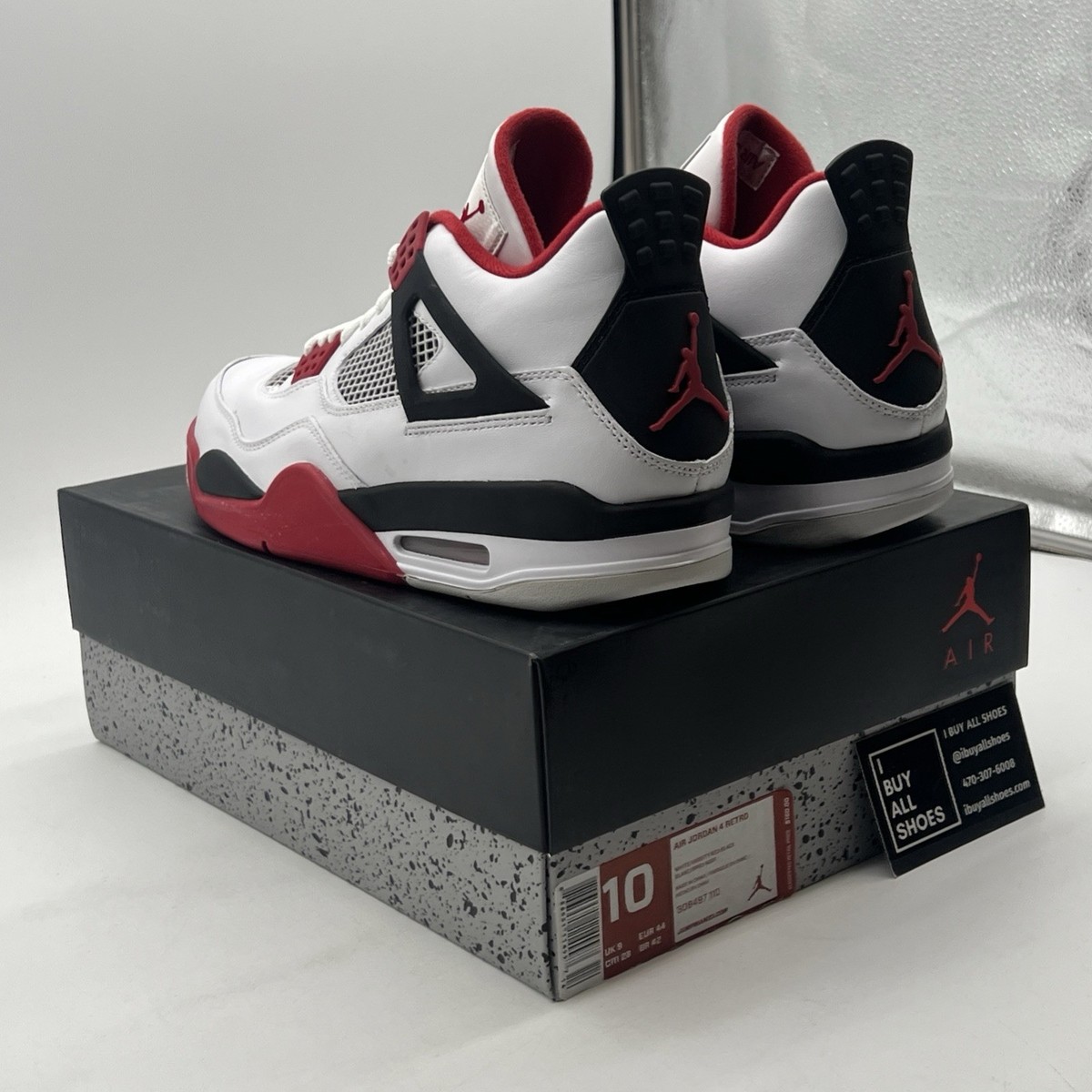 Size 10 - Jordan 4 Retro Fire Red 2012 for sale online | eBay