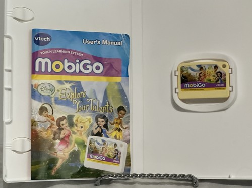 VTech mobiGo Explore Your Talents Learning Game Disney Fairies 4-6 year Complete - Picture 2 of 3