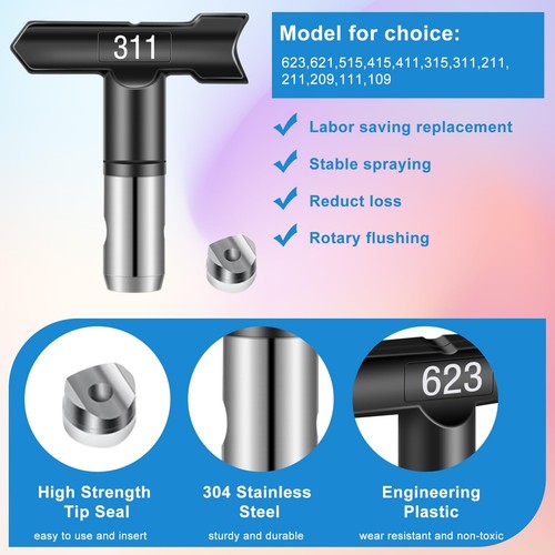 Spray Nozzle Spray Tip Reversible Spray Tip Airless Paint Sprayer Nozzles Tip... - Picture 2 of 6