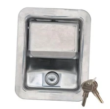 Buyers Products L3885RLS Stainless Steel Rotary Single Point Paddle Latch, 1/2 