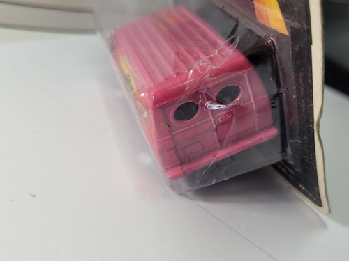 Vintage 1978 Corgi Junior "Charlie’s Angels" Pink Chevy Van Carded w/Protector - Picture 7 of 9