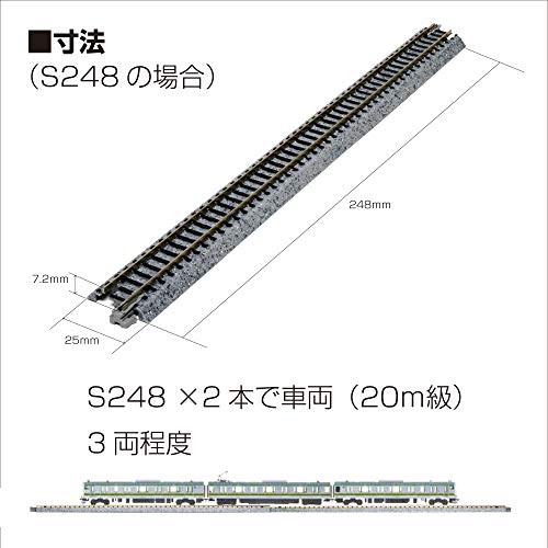 Maquette ferroviaire échelle N double voie tournant 310 mm droite Kato 20-052 neuve l03# - Photo 6 sur 6