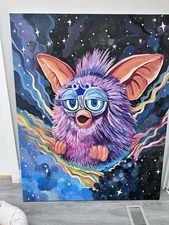 Furby acrylic One Of A Kind Painting