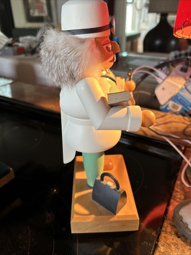 VINTAGE KWO 11” TALL DOCTOR E M MERCK NUTCRACKER Old World Xmas GERMANY RARE - Picture 8 of 11