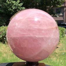 11.33LB Rare Natural Pink Crystal Ball Quartz Crystal Bll Reiki Healing 1079