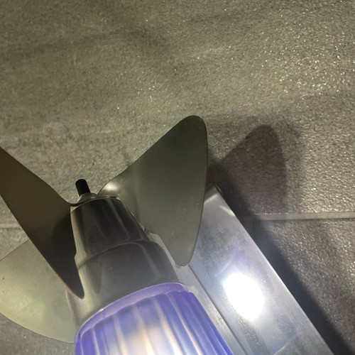 1977 Sarsaparilla Art Deco Blue Glass DC-3 Airplane Lamp / Nightlight IT WORKS! - Picture 5 of 7