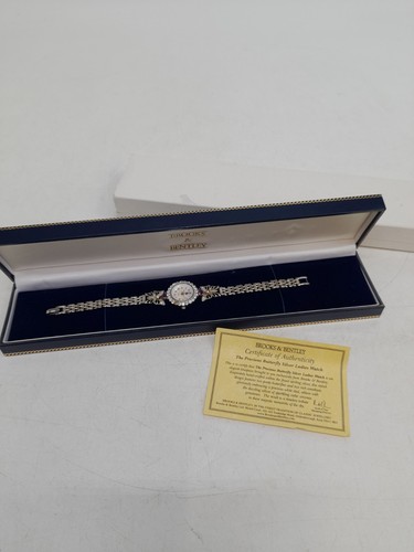 Brooks & Bentley "The Precious Butterfly " Sterling Silver Ladies watch Boxed - Picture 1 of 8