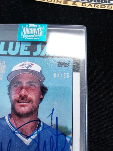 2024 Dave Stieb Topps Archives Signature Series On Card Auto #85/85 primo/ultimo - Foto 3 di 3