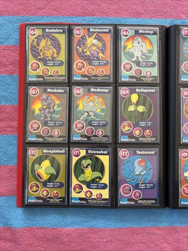 1999 Original 151 Complete Burger King PokeTrivia Pokemon Master Set - Sleeved - Picture 8 of 18