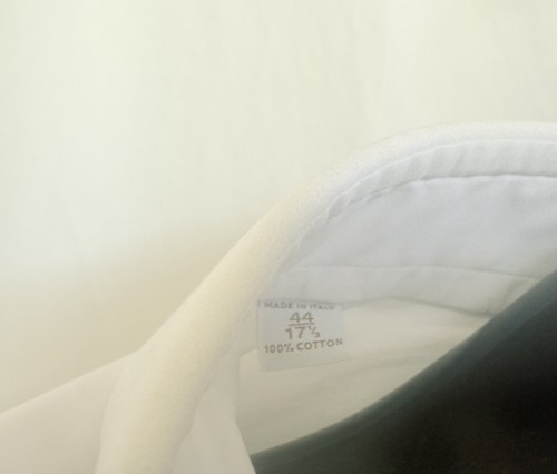 Brioni weißes Hemd, französische Bündchen, lange Ärmel, Rücken 17,5", Gr. 44 - Bild 9 von 11