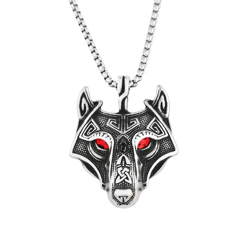 Collana con ciondolo animale in acciaio inox moda vintage per uomo biker gotico per - Foto 47 di 66