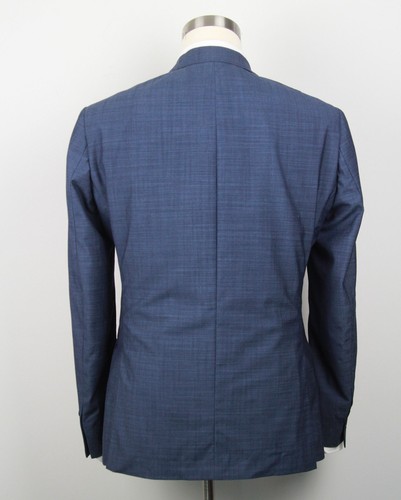 Calvin Klein Men's Suit Blue Solid Slim-Fit Wool 2-Pc Jacket Pants 40R E071042 - Picture 6 of 20