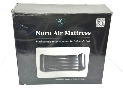 Nuru Inflatable Massage Air Mattress Full Size Black New Open Box