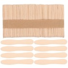 100pcs Wooden Ice Cream Spoons Wood Taster Spoons Popsicle Paddles