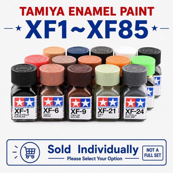 Pintura plana esmaltada color Tamiya 80301-80385 XF-1 a XF-85 (10 ml) múltiples opciones