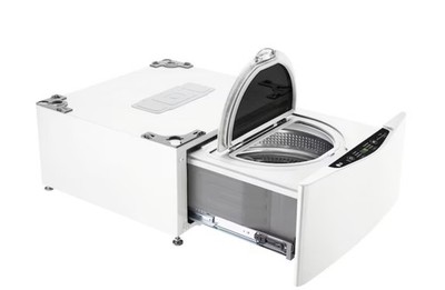 LG Sidekick 1-cu ft 27-in White Pedestal Washer WD100CW