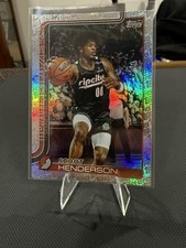 2025-26 Topps Basketball Scoot Henderson Topps Foil Parallel SP