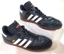 Adidas Shoes Mens 10.5 Samba Classic Og Suede Indoor Soccer Black White Sneakers