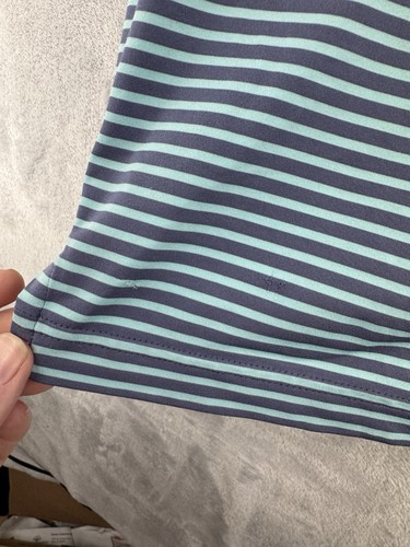 Peter Millar Summer Comfort Striped Golf Polo Quail Hollow Youth XL 13-14 READ - Picture 10 of 12